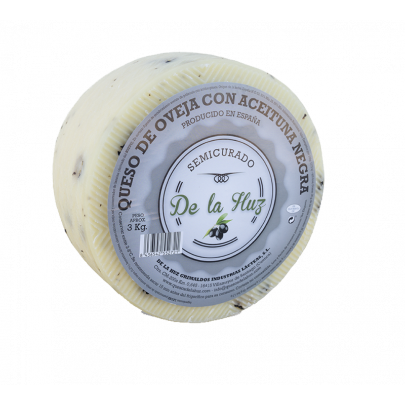 Fromage  espagnol de brebis eux olives noires 3kg